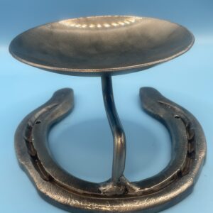Hand Made Horse Shoe Candle Holder